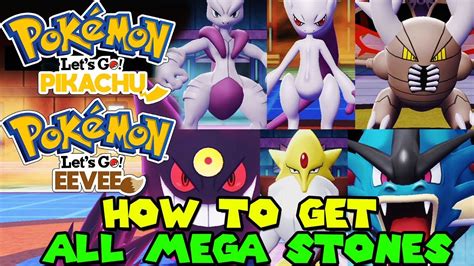 how to get mega stones in let's go pikachu|How to get All Mega Stones in Pokémon Let's Go Pikachu & Let's .